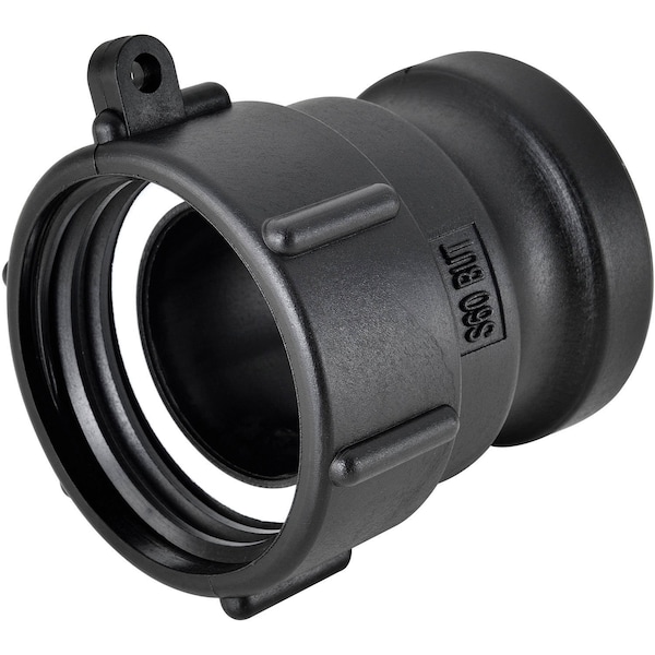 Global Industrial Polypropylene S60x6 Female Buttress x 2 Part A Camlock Adapter 493520 - main